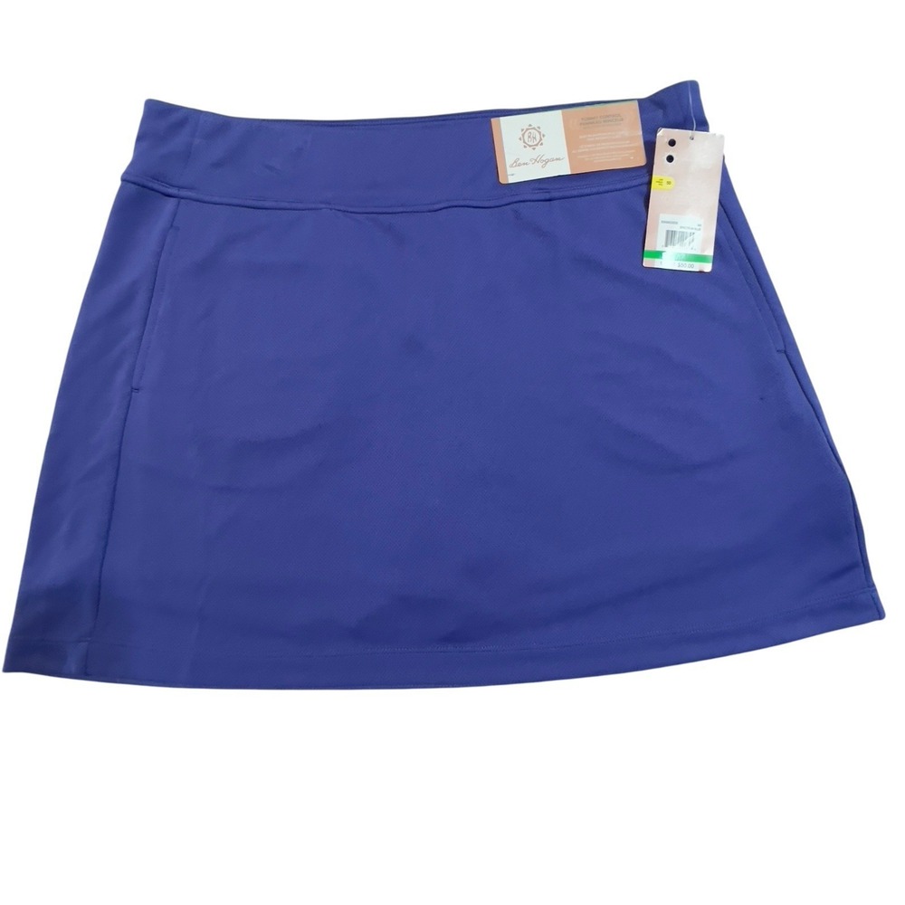 Ben Hogan Performance Tummy Control Skort XL Spectrum Blue Moisture Wicking‎ NEW